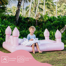 Load image into Gallery viewer, Pink Castle Sleepover Kids Air Mattress