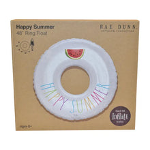 Load image into Gallery viewer, Rae Dunn - 48" Ring Float - Happy Summer. (Colored Font)