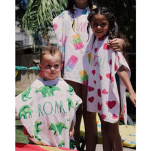 Load image into Gallery viewer, Rae Dunn Kids Poncho Towel with Beach Ball
