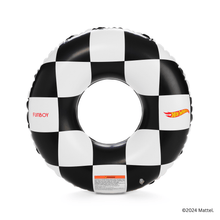 Load image into Gallery viewer, FUNBOY x Hot Wheels Kids Checkered Flame Tube Float (Reversible)