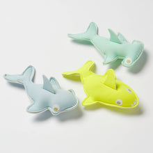 Load image into Gallery viewer, Salty the Shark Dive Buddies Aqua Neon Yellow Set of 3
