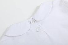 Load image into Gallery viewer, White Cotton Santa Collared Shirt
