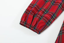 Load image into Gallery viewer, Red and Green Christmas Plaid Smocked Dress
