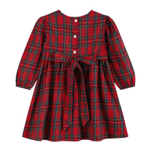 Load image into Gallery viewer, Red and Green Christmas Plaid Smocked Dress
