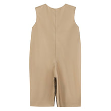 Load image into Gallery viewer, Light Brown Pumpkin Football Truck Overalls
