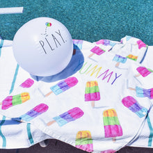 Load image into Gallery viewer, Rae Dunn Kids Poncho Towel with Beach Ball
