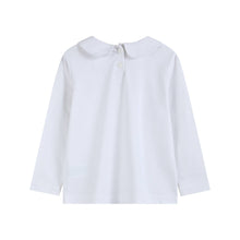 Load image into Gallery viewer, White Cotton Santa Collared Shirt
