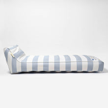 Load image into Gallery viewer, Luxe Lie-On Lounger Lazy Days Blue Stripe
