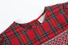 Load image into Gallery viewer, Red and Green Christmas Plaid Smocked Dress
